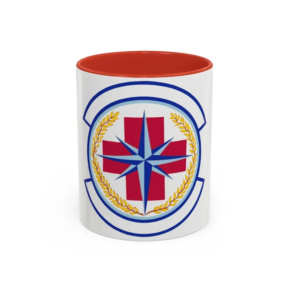 446 Aerospace Medicine Squadron AFRC (U.S. Air Force) Accent Coffee Mug 11oz Red - Go Mug Yourself