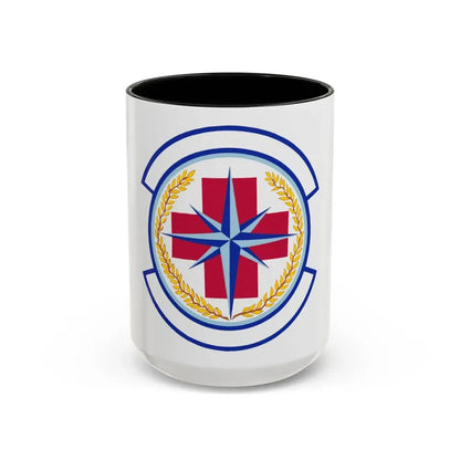 446 Aerospace Medicine Squadron AFRC (U.S. Air Force) Accent Coffee Mug 15oz Black - Go Mug Yourself