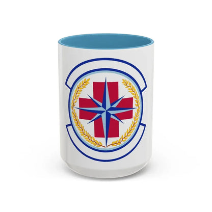 446 Aerospace Medicine Squadron AFRC (U.S. Air Force) Accent Coffee Mug 15oz Light Blue - Go Mug Yourself