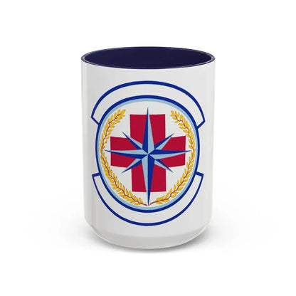 446 Aerospace Medicine Squadron AFRC (U.S. Air Force) Accent Coffee Mug 15oz Navy - Go Mug Yourself