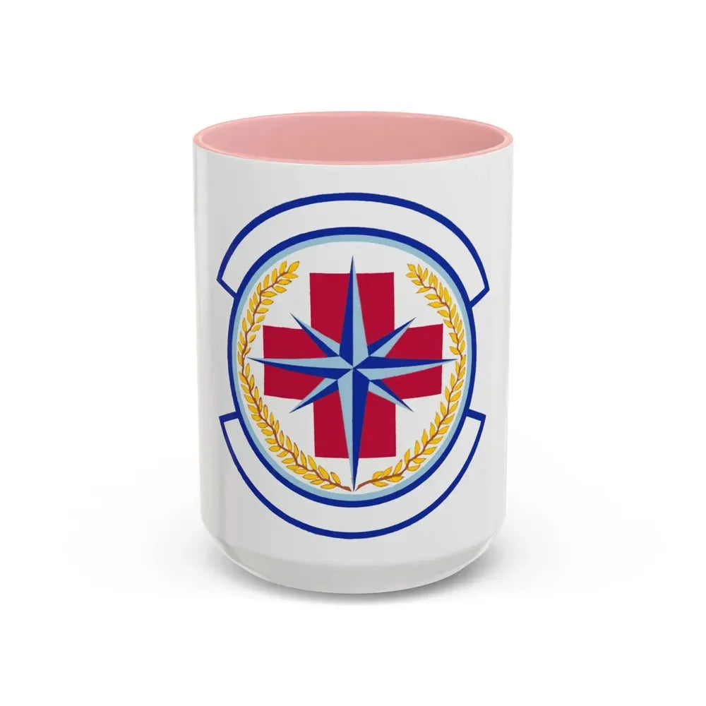 446 Aerospace Medicine Squadron AFRC (U.S. Air Force) Accent Coffee Mug 15oz Pink - Go Mug Yourself