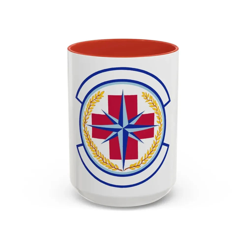 446 Aerospace Medicine Squadron AFRC (U.S. Air Force) Accent Coffee Mug 15oz Red - Go Mug Yourself