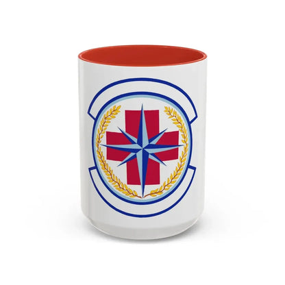 446 Aerospace Medicine Squadron AFRC (U.S. Air Force) Accent Coffee Mug 15oz Red - Go Mug Yourself