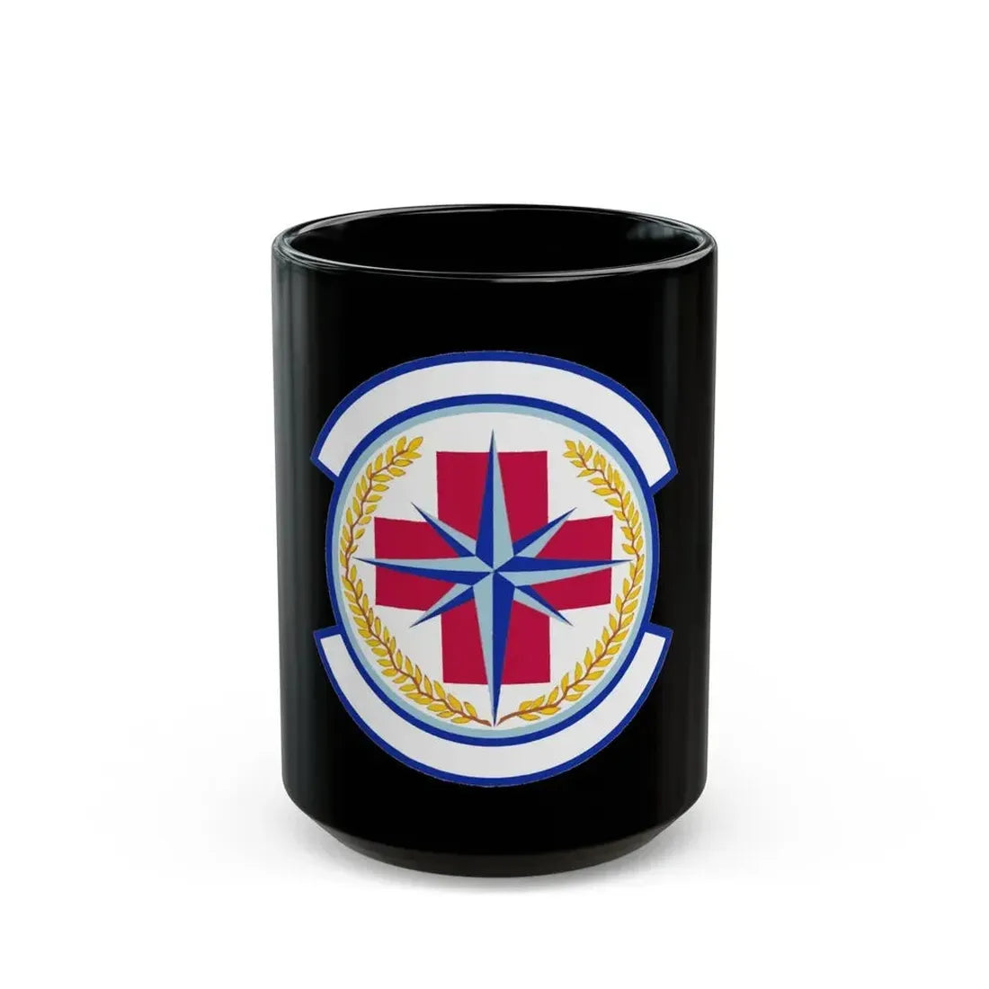 446 Aerospace Medicine Squadron AFRC (U.S. Air Force) Black Coffee Mug 15oz - Go Mug Yourself