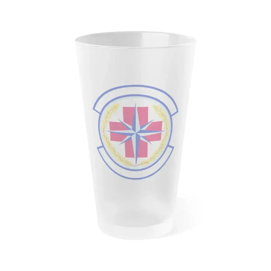 446 Aerospace Medicine Squadron AFRC (U.S. Air Force) Frosted Pint Glass 16oz 16oz Frosted - Go Mug Yourself