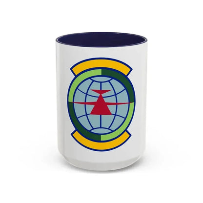 446 Maintenance Squadron (U.S. Air Force) Accent Coffee Mug 15oz Navy - Go Mug Yourself