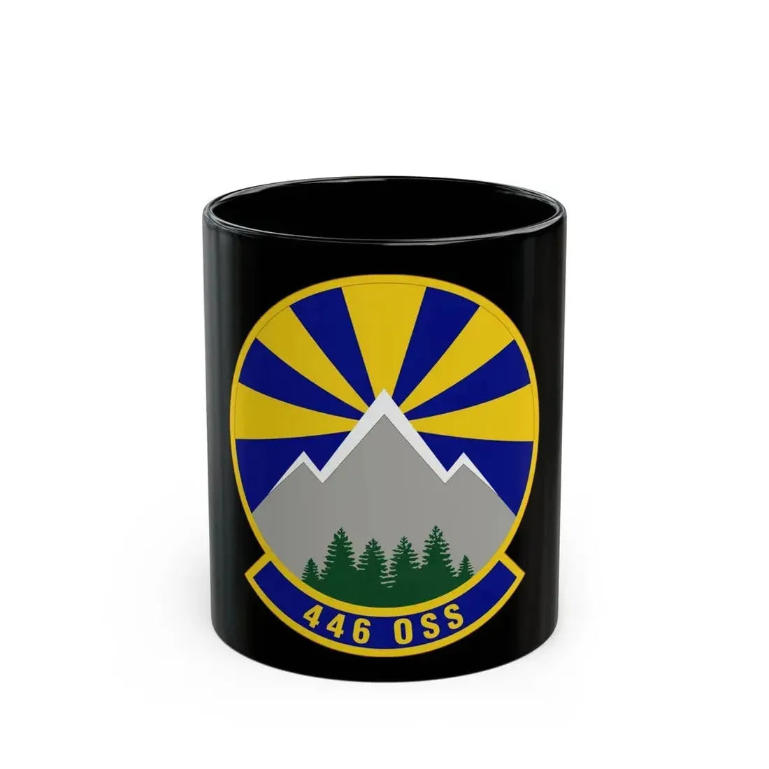 446 Operations Support Squadron (U.S. Air Force) Black Coffee Mug 11oz - Go Mug Yourself