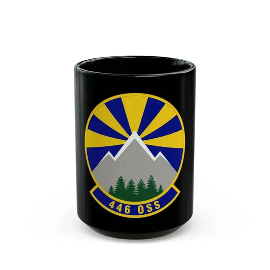 446 Operations Support Squadron (U.S. Air Force) Black Coffee Mug 15oz - Go Mug Yourself