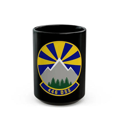 446 Operations Support Squadron (U.S. Air Force) Black Coffee Mug 15oz - Go Mug Yourself