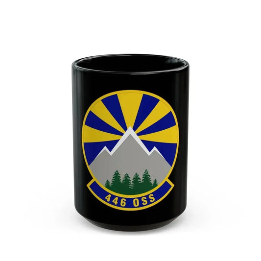 446 Operations Support Squadron (U.S. Air Force) Black Coffee Mug 15oz - Go Mug Yourself