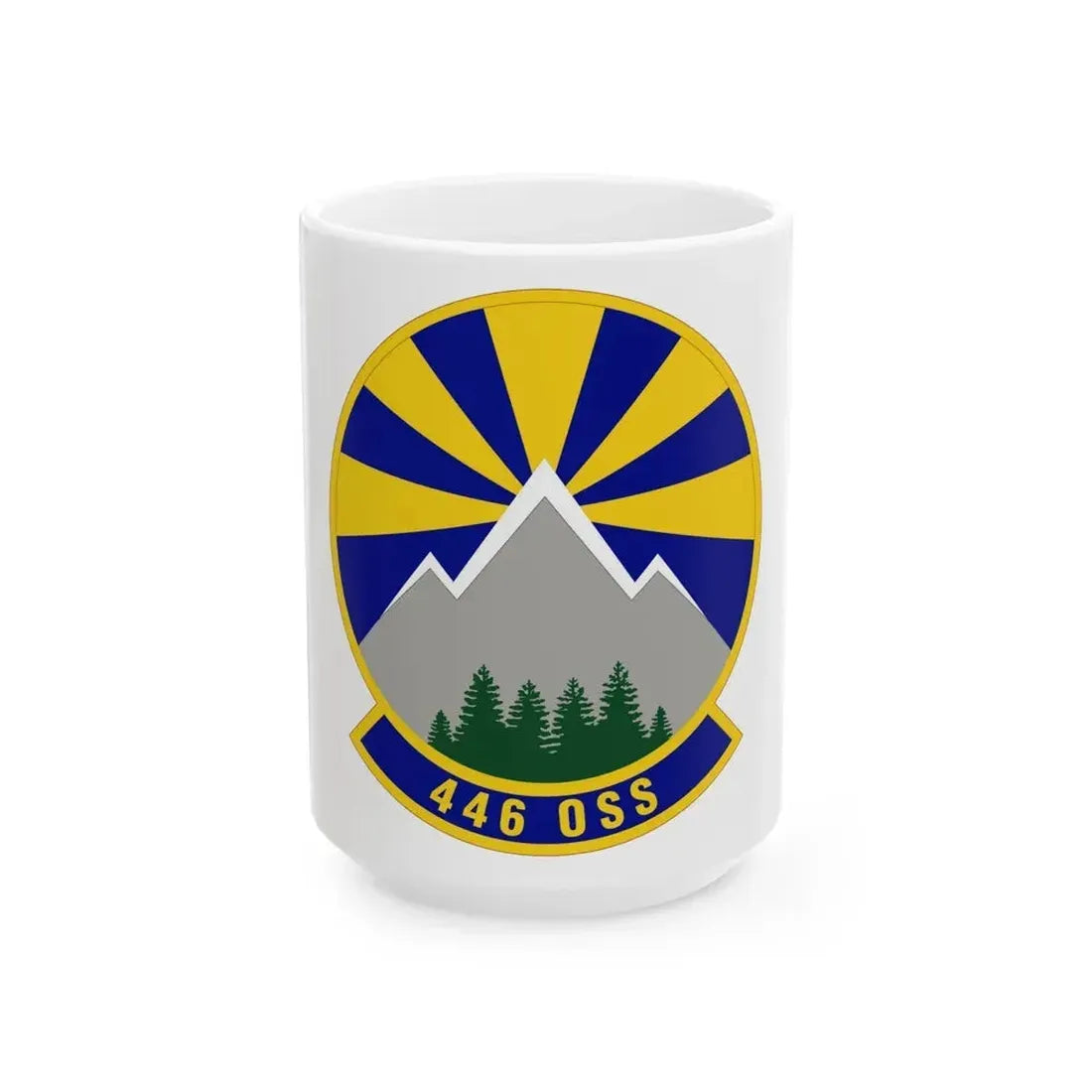 446 Operations Support Squadron (U.S. Air Force) White Coffee Mug 15oz - Go Mug Yourself