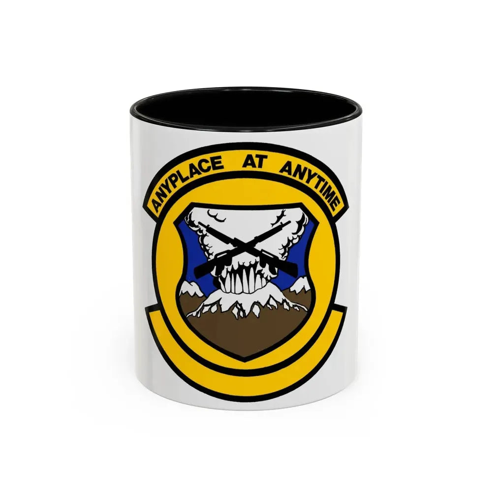 446 Security Forces Squadron AFRC (U.S. Air Force) Accent Coffee Mug 11oz Black - Go Mug Yourself