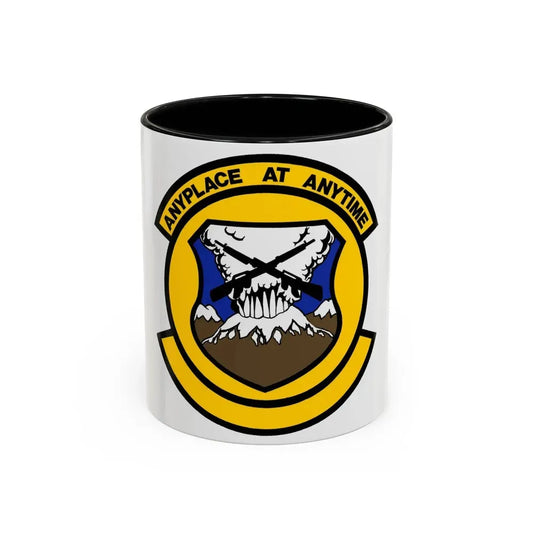 446 Security Forces Squadron AFRC (U.S. Air Force) Accent Coffee Mug 11oz Black - Go Mug Yourself