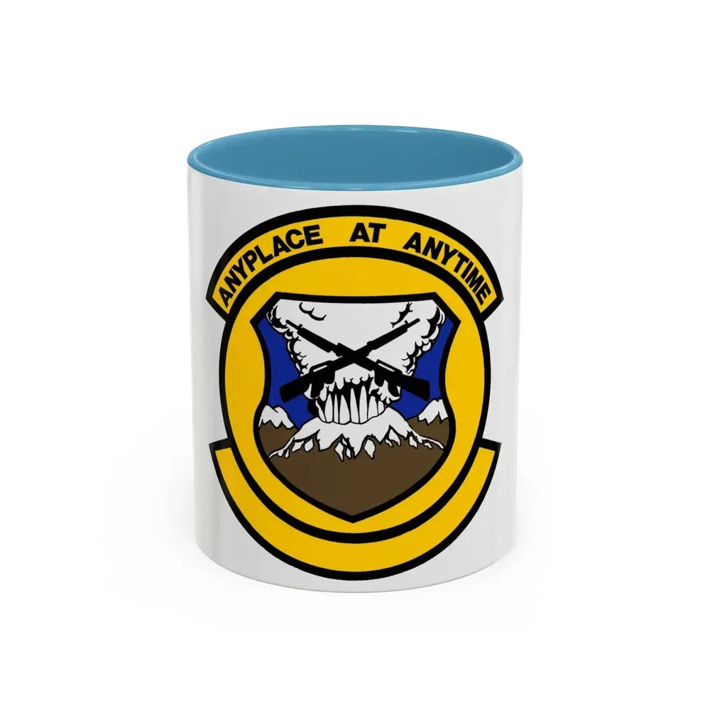 446 Security Forces Squadron AFRC (U.S. Air Force) Accent Coffee Mug 11oz Light Blue - Go Mug Yourself