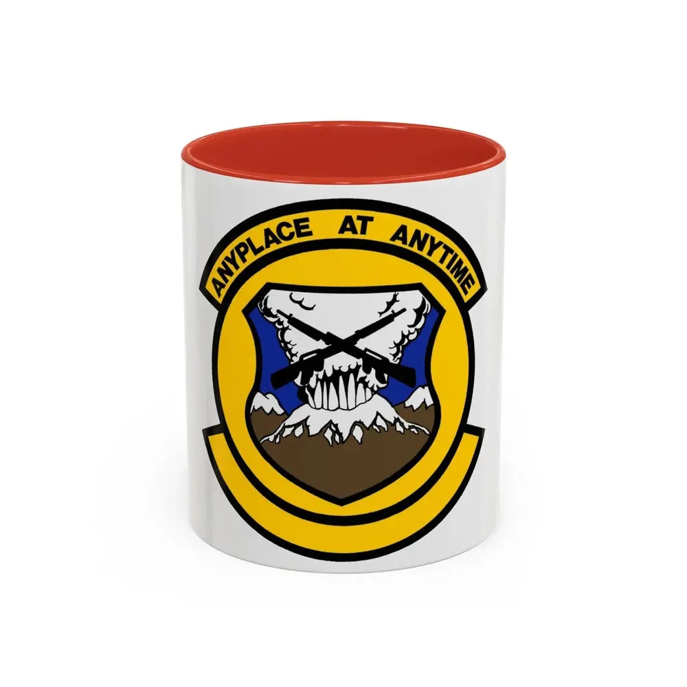 446 Security Forces Squadron AFRC (U.S. Air Force) Accent Coffee Mug 11oz Red - Go Mug Yourself