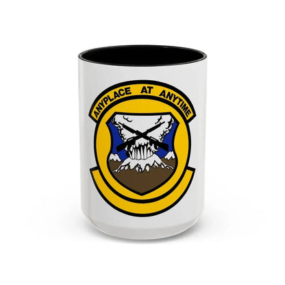 446 Security Forces Squadron AFRC (U.S. Air Force) Accent Coffee Mug 15oz Black - Go Mug Yourself