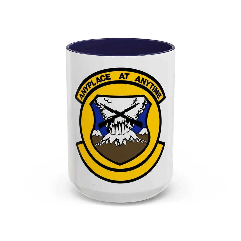 446 Security Forces Squadron AFRC (U.S. Air Force) Accent Coffee Mug 15oz Navy - Go Mug Yourself
