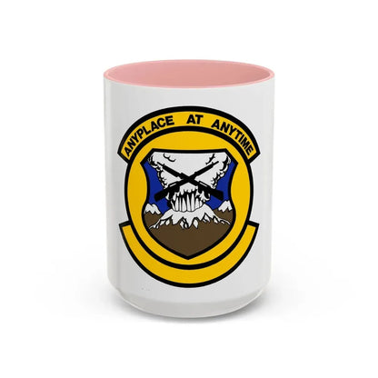 446 Security Forces Squadron AFRC (U.S. Air Force) Accent Coffee Mug 15oz Pink - Go Mug Yourself