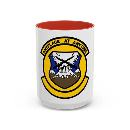 446 Security Forces Squadron AFRC (U.S. Air Force) Accent Coffee Mug 15oz Red - Go Mug Yourself