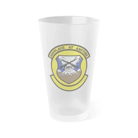 446 Security Forces Squadron AFRC (U.S. Air Force) Frosted Pint Glass 16oz 16oz Frosted - Go Mug Yourself