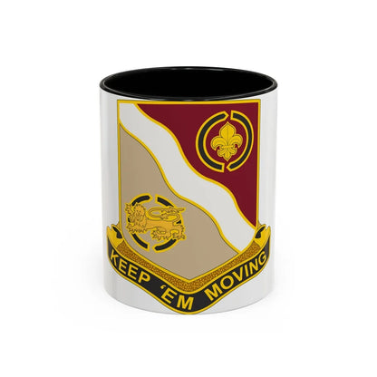 446 Transportation Battalion (U.S. Army) Accent Coffee Mug-11oz-Black-Go Mug Yourself