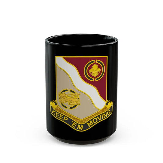 446 Transportation Battalion (U.S. Army) Black Coffee Mug-15oz-Go Mug Yourself