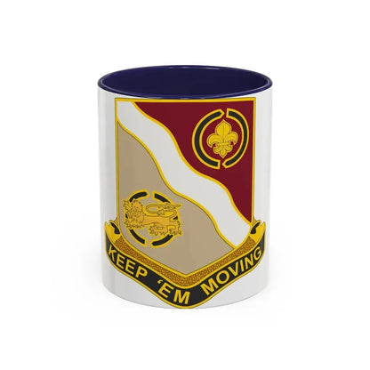 446 Transportation Battalion (U.S. Army) Accent Coffee Mug 11oz Navy - Go Mug Yourself