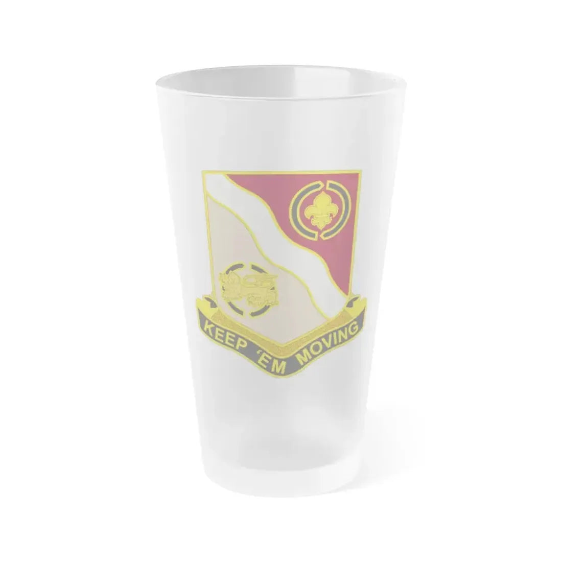 446 Transportation Battalion (U.S. Army) Frosted Pint Glass 16oz Default Title - Go Mug Yourself