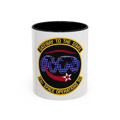 21st Space Operations Squadron (U.S. Air Force) Accent Coffee Mug
