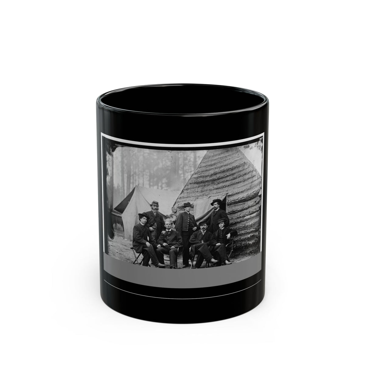 Brandy Station, Va. Clerks At Army Of The Potomac Headquarters (U.S. Civil War) Black Coffee Mug