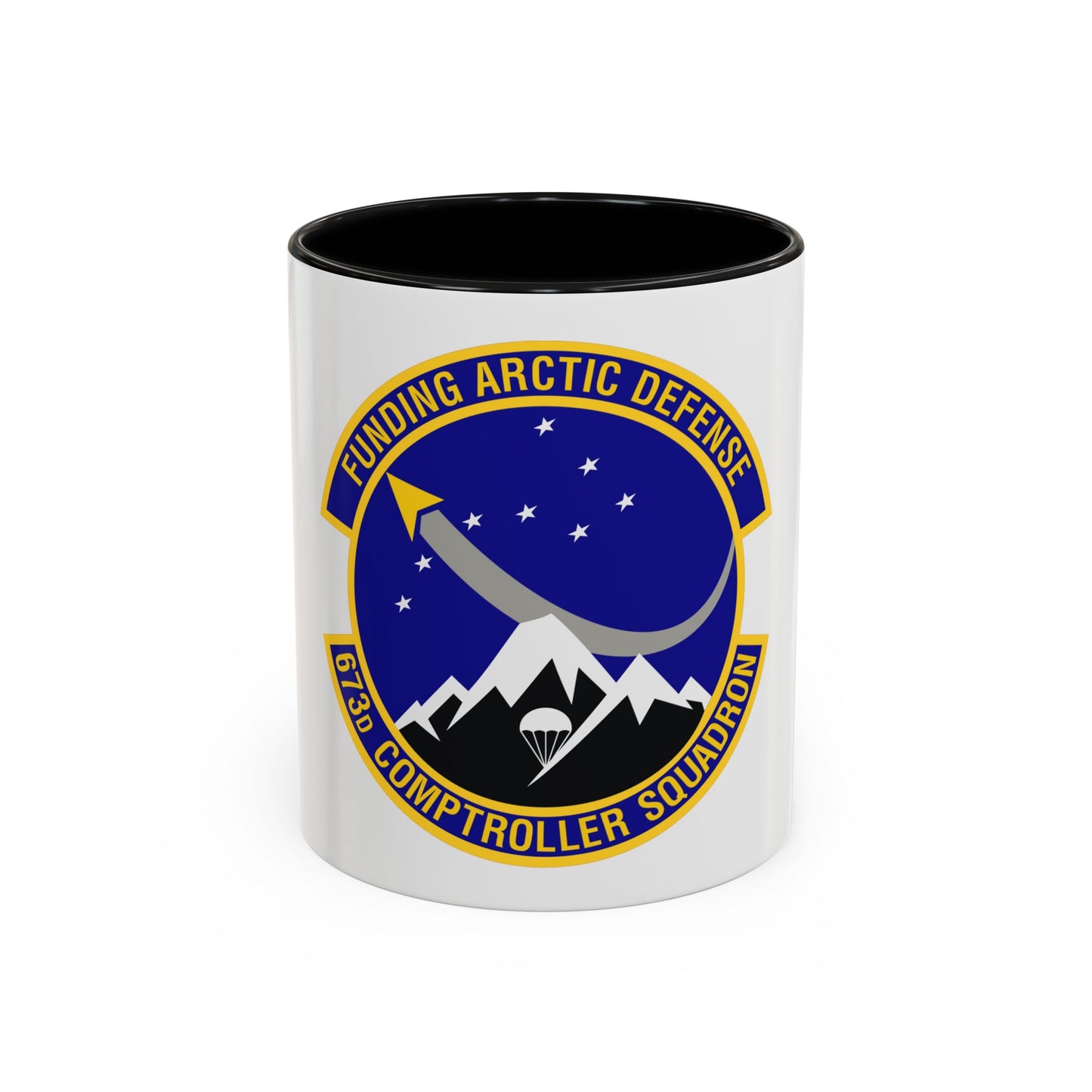 673d Comptroller Squadron (U.S. Air Force) Accent Coffee Mug