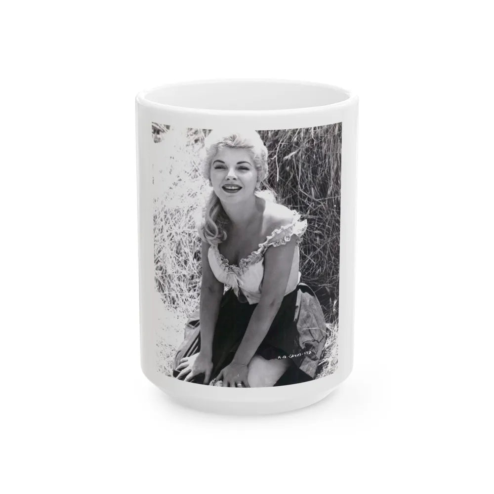 Barbara Nichols #402 (Vintage Female Icon) White Coffee Mug-15oz-Go Mug Yourself