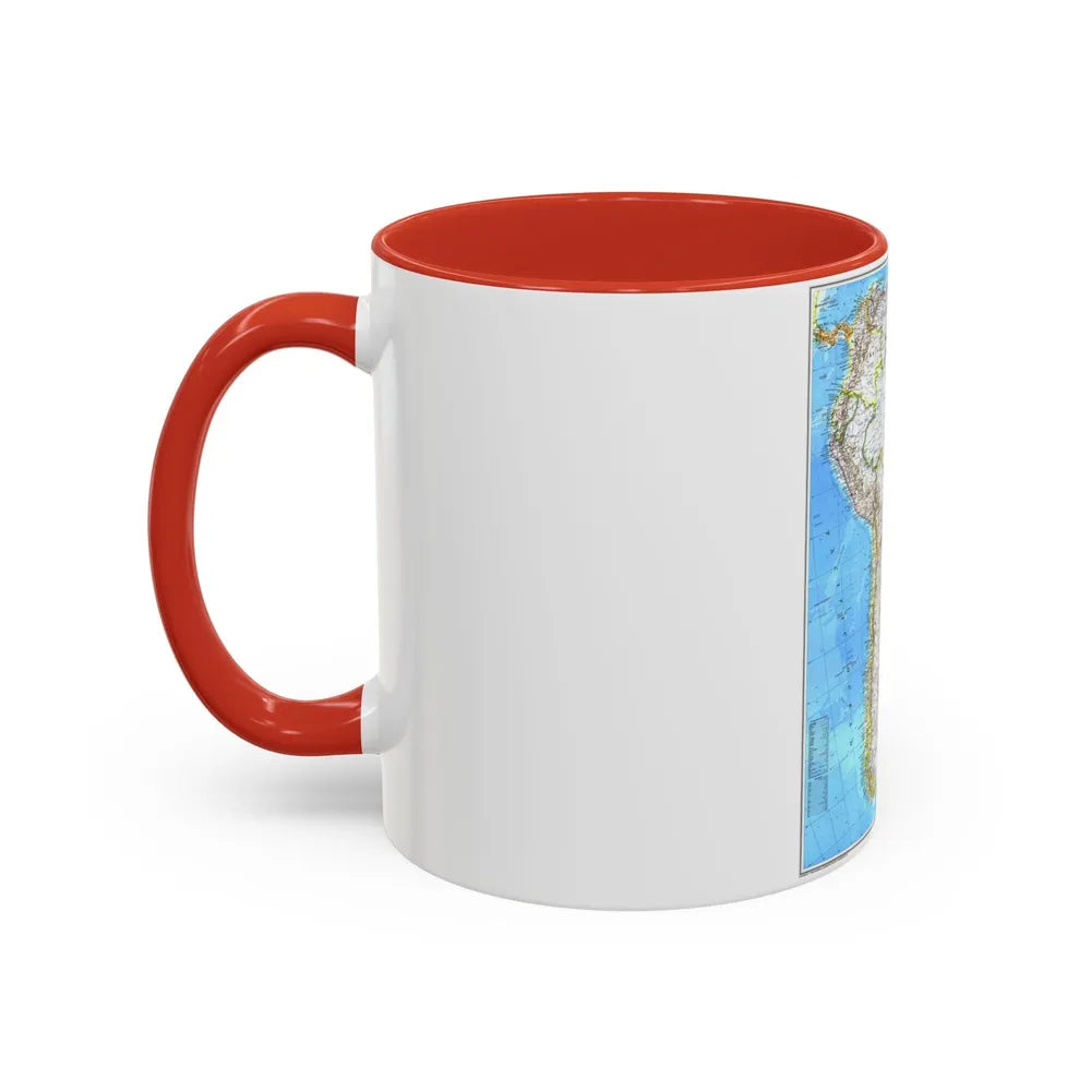 South America (1992) (Map) Accent Coffee Mug-Go Mug Yourself