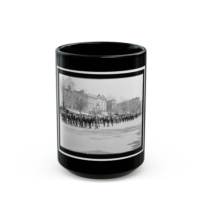 A Large Post In The Great Parade (U.S. Civil War) Black Coffee Mug