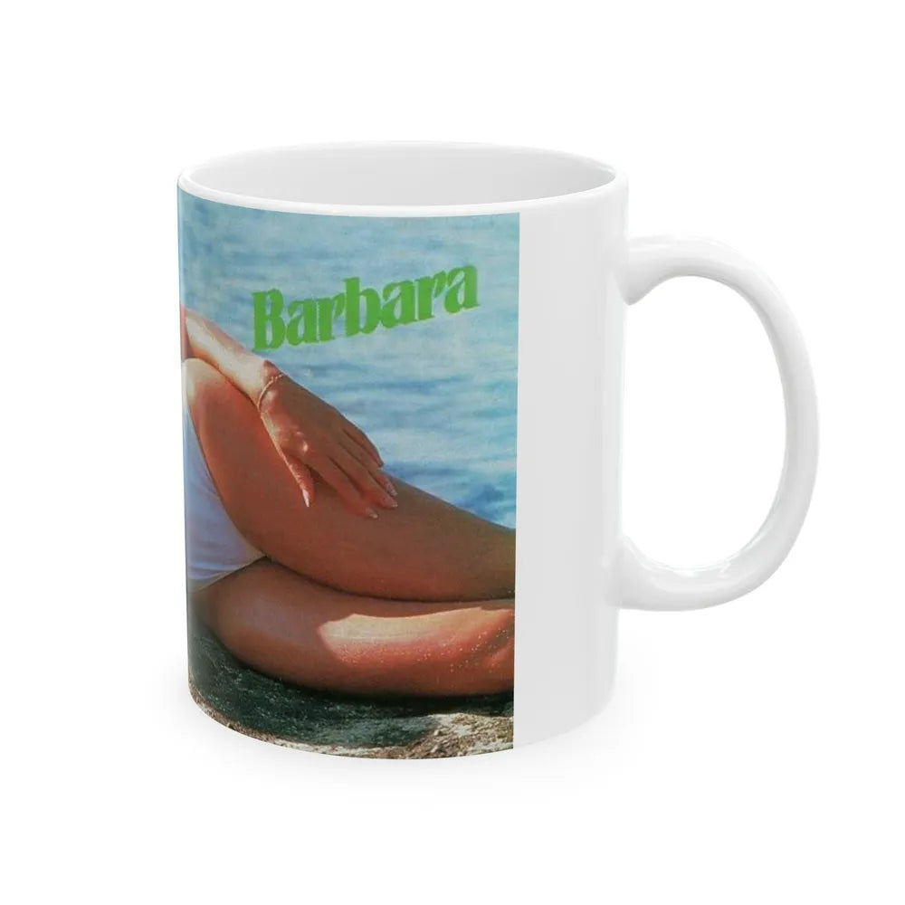 Barbara Carrera #122 (Vintage Female Icon) White Coffee Mug-Go Mug Yourself