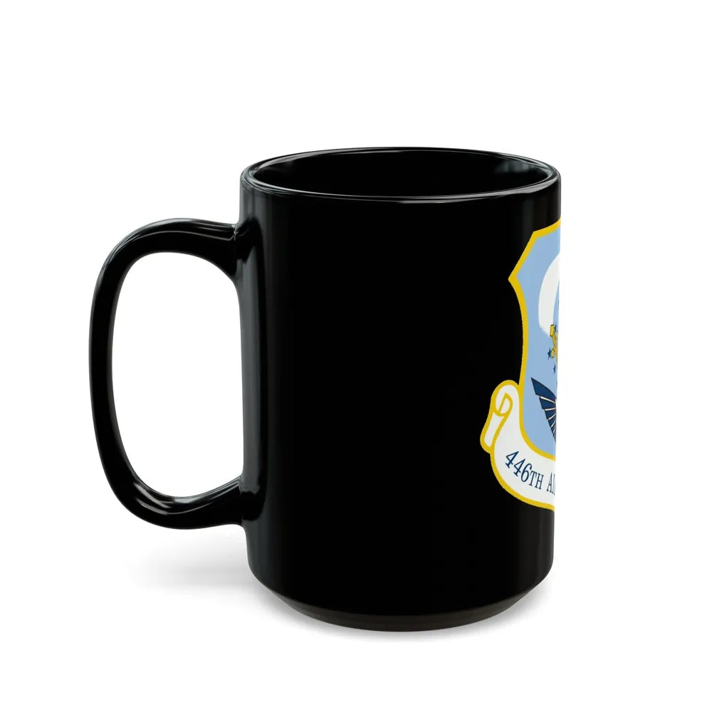 446th Airlift Wing (U.S. Air Force) Black Coffee Mug-Go Mug Yourself