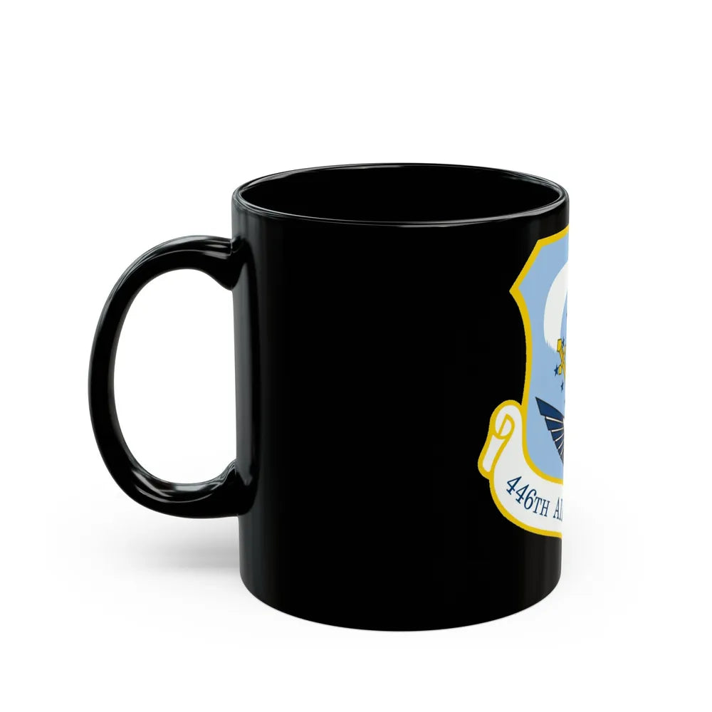 446th Airlift Wing (U.S. Air Force) Black Coffee Mug-Go Mug Yourself