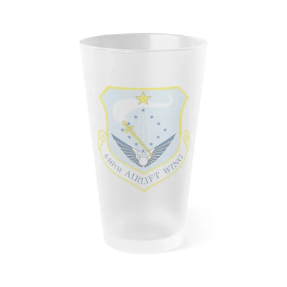 446th Airlift Wing (U.S. Air Force) Frosted Pint Glass 16oz Default Title - Go Mug Yourself