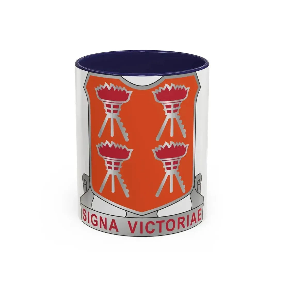 447 Signal Battalion (U.S. Army) Accent Coffee Mug 11oz Navy - Go Mug Yourself