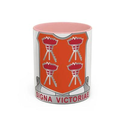 447 Signal Battalion (U.S. Army) Accent Coffee Mug 11oz Pink - Go Mug Yourself