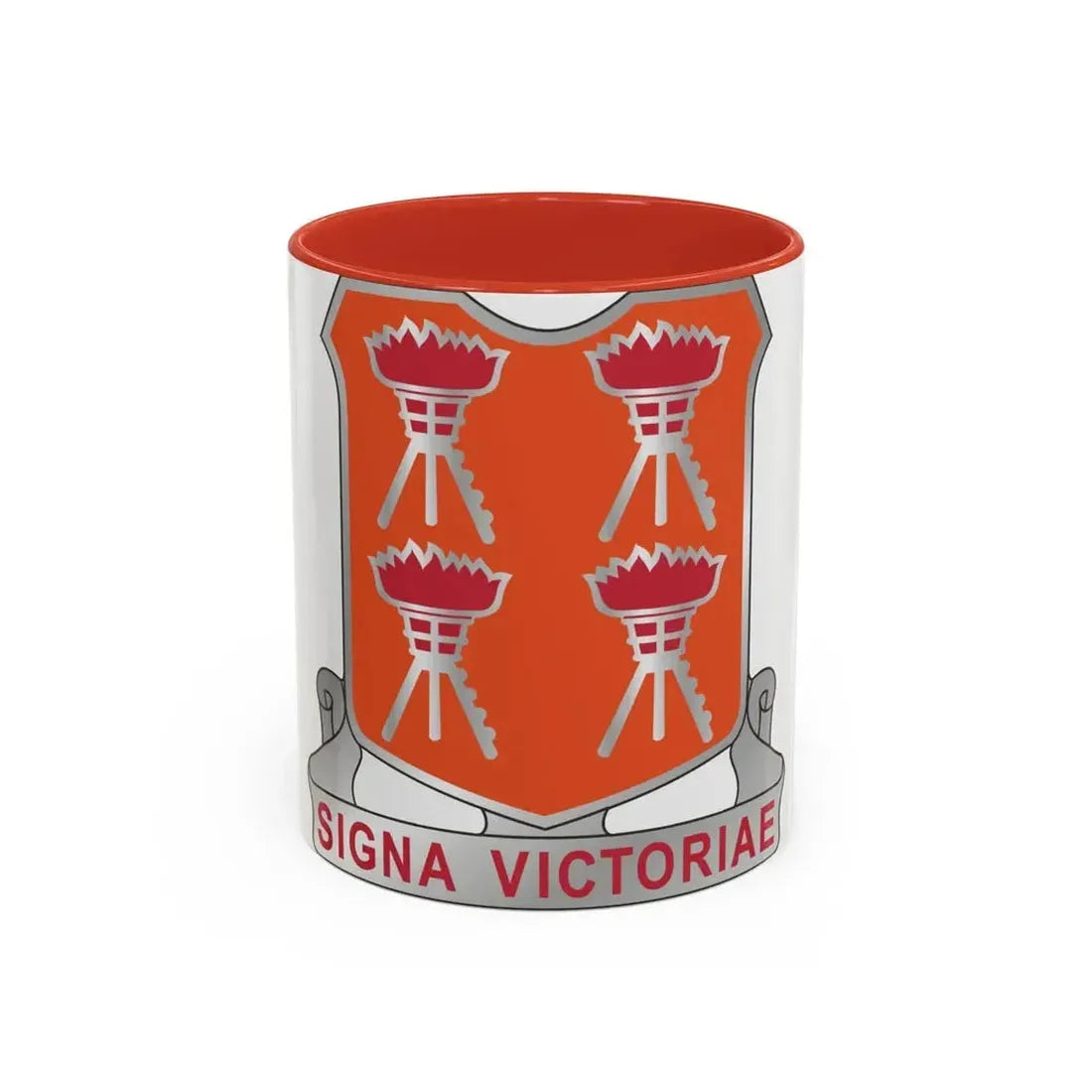 447 Signal Battalion (U.S. Army) Accent Coffee Mug 11oz Red - Go Mug Yourself