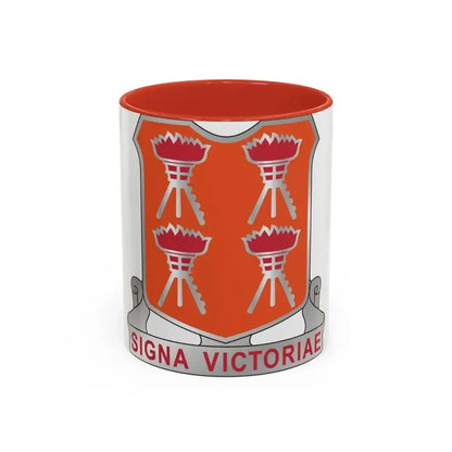 447 Signal Battalion (U.S. Army) Accent Coffee Mug 11oz Red - Go Mug Yourself