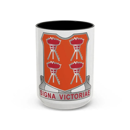 447 Signal Battalion (U.S. Army) Accent Coffee Mug 15oz Black - Go Mug Yourself