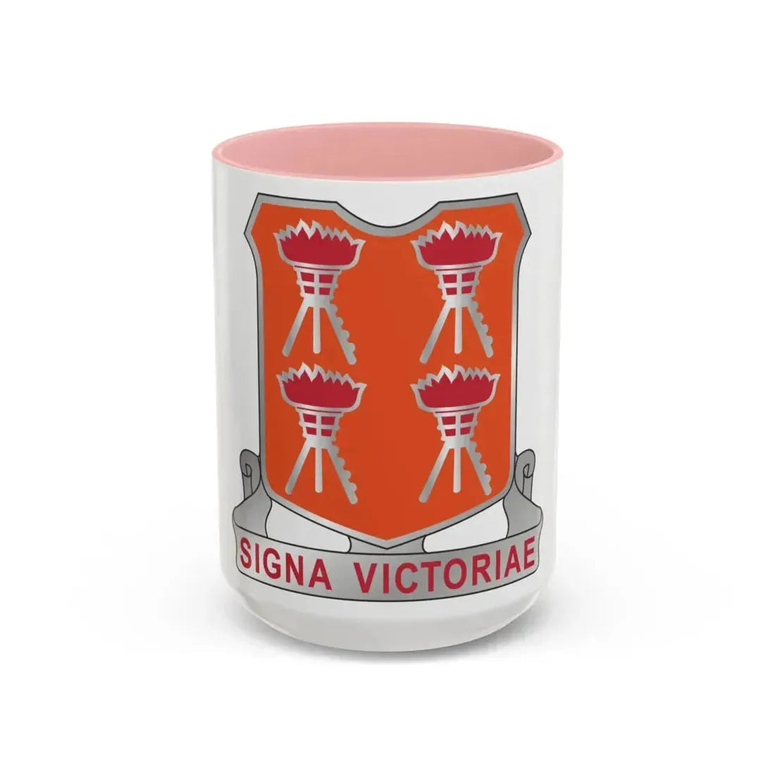 447 Signal Battalion (U.S. Army) Accent Coffee Mug 15oz Pink - Go Mug Yourself