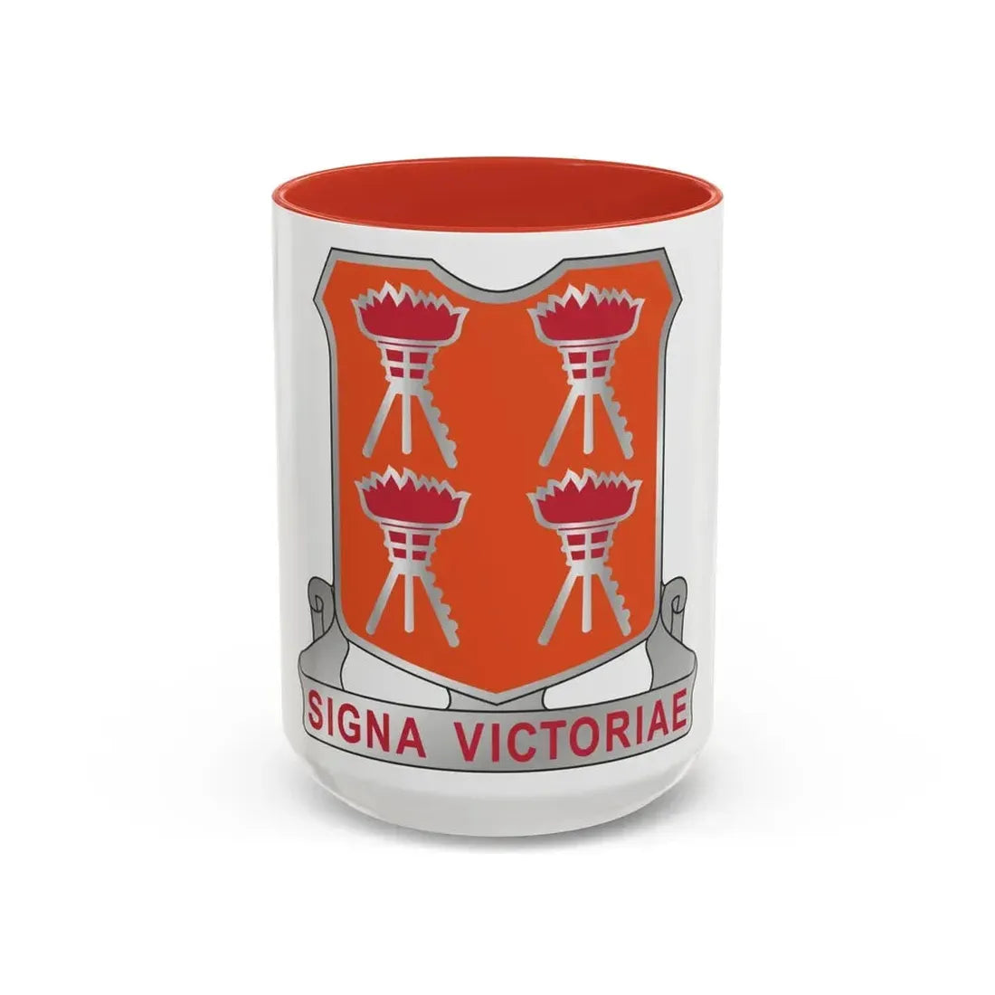 447 Signal Battalion (U.S. Army) Accent Coffee Mug 15oz Red - Go Mug Yourself