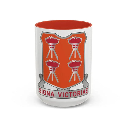 447 Signal Battalion (U.S. Army) Accent Coffee Mug 15oz Red - Go Mug Yourself