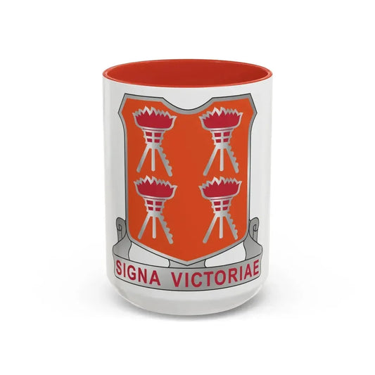 447 Signal Battalion (U.S. Army) Accent Coffee Mug 15oz Red - Go Mug Yourself