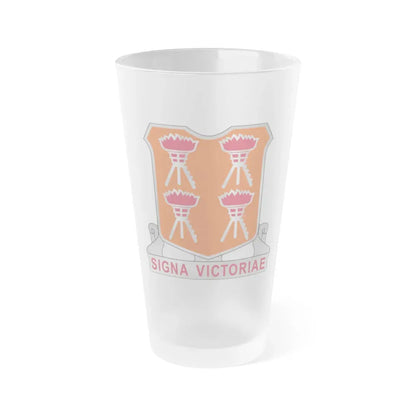 447 Signal Battalion (U.S. Army) Frosted Pint Glass 16oz Default Title - Go Mug Yourself