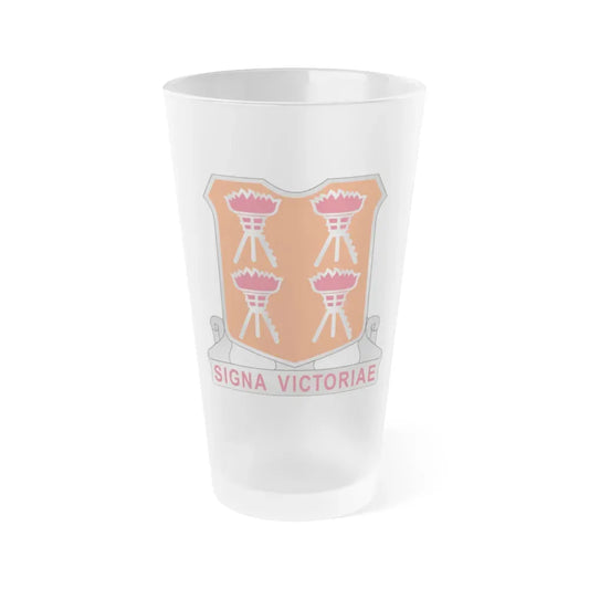 447 Signal Battalion (U.S. Army) Frosted Pint Glass 16oz Default Title - Go Mug Yourself