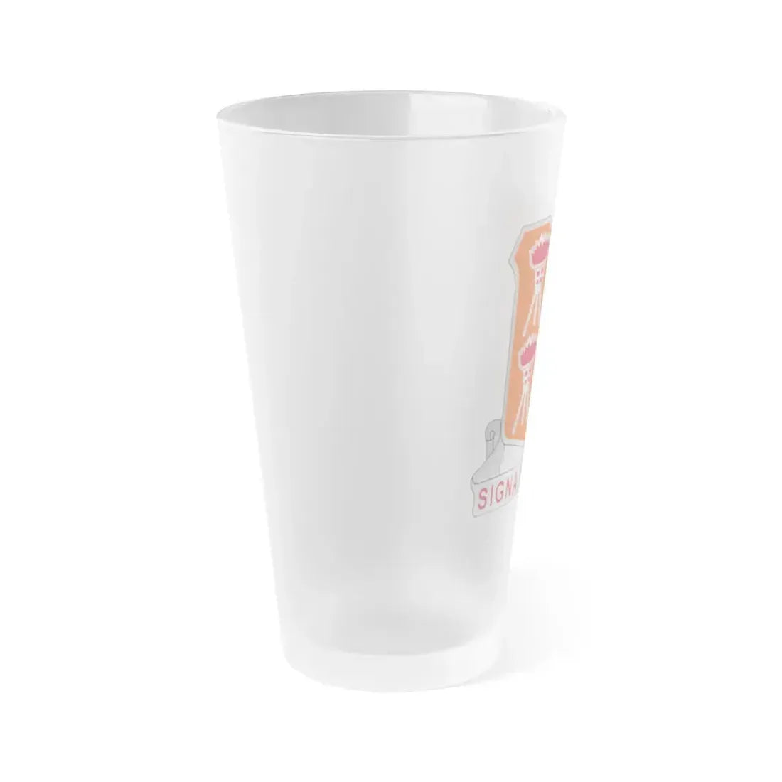 447 Signal Battalion (U.S. Army) Frosted Pint Glass 16oz - Go Mug Yourself
